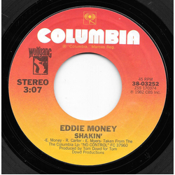 Eddie Money Shakin' Vinyl 7" USED