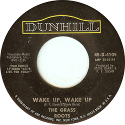 The Grass Roots Wake Up, Wake Up Vinyl 7" USED