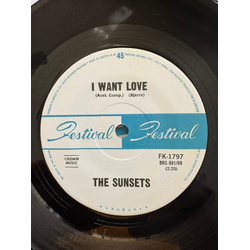 The Sunsets (3) Love's Face / I Want Love Vinyl 7" USED