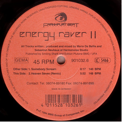 Energy Raver Somebody Scream Vinyl 12" USED