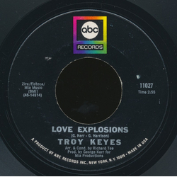 Troy Keyes Love Explosions Vinyl 7" USED
