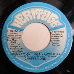 Chapter One (7) Money Won't Do It, Love Will / Loan Shark Vinyl 7" USED