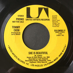 Tommy Cash She Is Beautiful USED VINYL 7INCH SINGLE PROMO