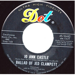 Jo Ann Castle Ballad Of Jed Clampett / Maid In France (Ooh! La! La!) (Le Bal De Madame De Mortemouille) USED VINYL 7INCH 45 RPM SINGLE