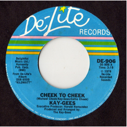 The Kay-Gees Cheek To Cheek Vinyl 7" USED
