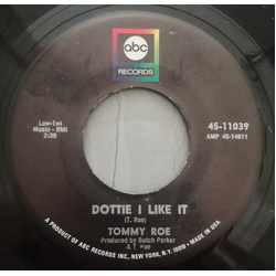 Tommy Roe Dottie I Like It / Soft Words Vinyl 7" USED