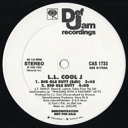 LL Cool J Big Ole Butt Vinyl 12" USED