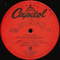 Tavares Straight From The Heart Vinyl 12" USED