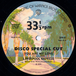 Liverpool Express / Dionne Warwick You Are My Love / Track Of The Cat Vinyl 12" USED