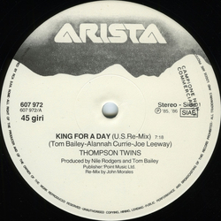 Thompson Twins King For A Day (U.S. Re-Mix) Vinyl 12" USED