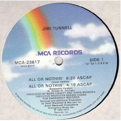Jimi Tunnell All Or Nothin' VINYL 12" USED