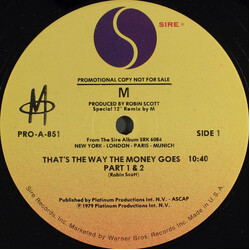 M (2) That's The Way The Money Goes VINYL 12" USED