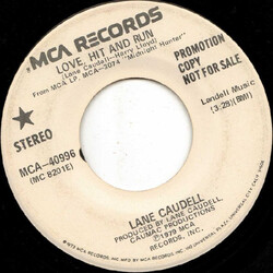 Lane Caudell Love, Hit And Run USED VINYL 7INCH 45 RPM PROMO SINGLE STEREO