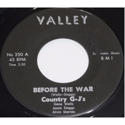 The Country G-J's Before The War/Go Girl Go Vinyl 7" USED