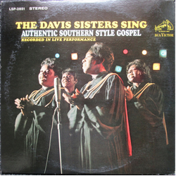 The Davis Sisters (2) Sing Authentic Southern Style Gospel Vinyl LP USED