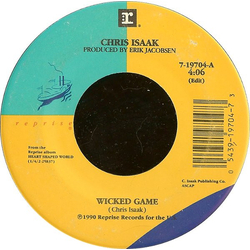 Chris Isaak Wicked Game Vinyl 7" USED