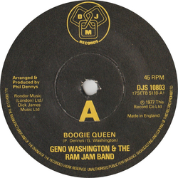 Geno Washington & The Ram Jam Band Boogie Queen Vinyl 7" USED