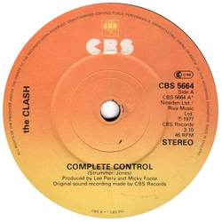 The Clash Complete Control Vinyl 7" USED