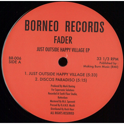 Fader (2) Just Outside Happy Village EP Vinyl 12" USED