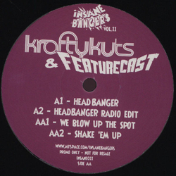 Krafty Kuts / Feature Cast Insane Bangers Vol. 11 Vinyl 12" USED