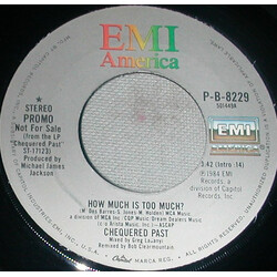 Chequered Past How Much Is Too Much? USED VINYL 7INCH 45 RPM PROMO