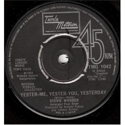 Stevie Wonder Yester-Me, Yester-You, Yesterday / Uptight (Everything's Alright) Vinyl 7" USED