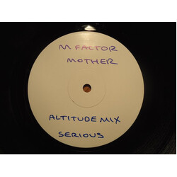 M Factor Mother (Altitude Remix) USED VINYL 12INCH 33 S RPM SINGLE SIDED WHITE LABEL