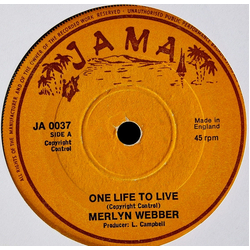 Merlene Webber One Life To Live Vinyl 7" USED