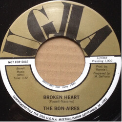 The Bon-Aires / Brooklyn Connection Broken Heart / Share USED VINYL 7INCH SINGLE LIMITED EDITION PROMO