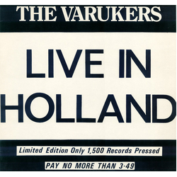 The Varukers Live In Holland Vinyl LP USED