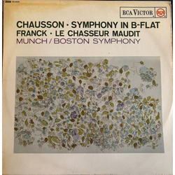 Ernest Chausson / César Franck / Charles Munch / Boston Symphony Orchestra Symphony In B-Flat / Le Chasseur Maudit Vinyl LP USED