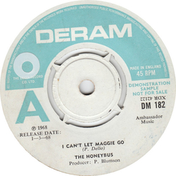 Honeybus I Can't Let Maggie Go Vinyl 7" USED