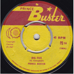 Prince Buster Big Five Vinyl 7" USED