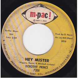 Dorothy Prince Hey Mister Vinyl 7" USED