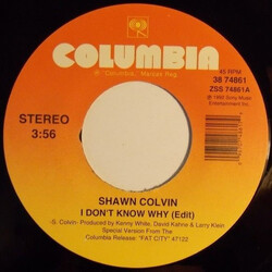 Shawn Colvin I Don't Know Why USED VINYL 7INCH 45 RPM SINGLE