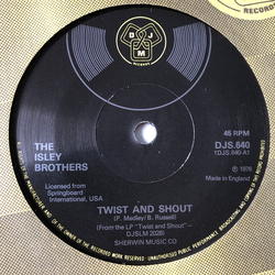 The Isley Brothers Twist And Shout Vinyl 7" USED
