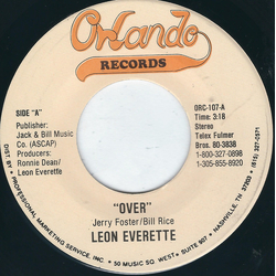 Leon Everette Over Vinyl 7" USED