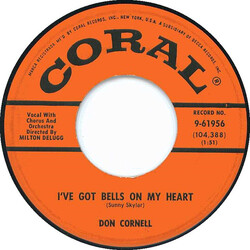Don Cornell I've Got Bells On My Heart / Keep God In The Home (And There'll Be Love) USED VINYL 7INCH 45 RPM SINGLE