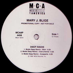 Mary J. Blige Deep Inside (Remix) VINYL 12" USED