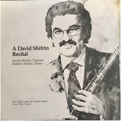 David Shifrin A David Shifrin Recital Vinyl LP USED