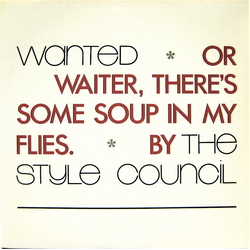 The Style Council Wanted Or Waiter, There's Some Soup In My Flies Vinyl 7" USED