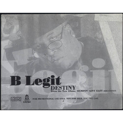 B-Legit Destiny / Keep It P.I. USED VINYL 12INCH 33 S RPM PROMO