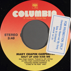 Mary Chapin Carpenter Shut Up And Kiss Me Vinyl 7" USED