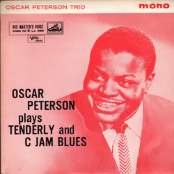 The Oscar Peterson Trio Plays Tenderly And C Jam Blues Vinyl 7" USED