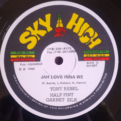 Tony Rebel / Half Pint (3) / Garnett Silk Jah Love Inna We Vinyl 12" USED