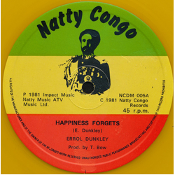 Errol Dunkley Happiness Forgets Vinyl 12" USED