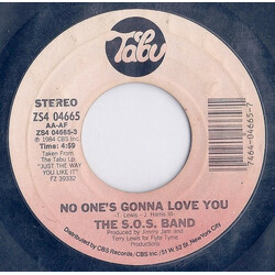 The S.O.S. Band No One's Gonna Love You / I Don't Want Nobody Else USED VINYL 7INCH 45 RPM SINGLE STYRENE STEREO