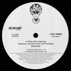 Lil' Bow Wow / Fabolous / Jermaine Dupri / Fundisha Basketball Vinyl 12" USED