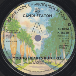 Candi Staton Young Hearts Run Free Vinyl 7" USED