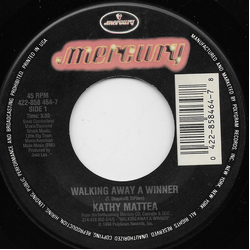 Kathy Mattea Walking Away A Winner Vinyl 7" USED